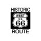 Shirt road 66 blanc pour homme et femme