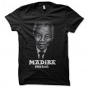 Shirt Nelson "Madiba" Mandela hommage noir pour homme et femme