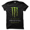 Shirt Monster Energy parodie noir pour homme et femme