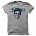 Shirt Elton John silhouette gris pour homme et femme
