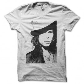 Shirt Steven Tyler portrait blanc pour homme et femme