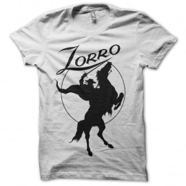 Shirt Zorro blanc pour homme et femme