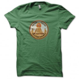 Shirt le Grand Sceau des Etats Unis vert pour homme et femme