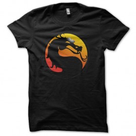 Shirt Logo couleur Mortal Kombat noir pour homme et femme