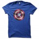 Shirt Captain America bouclier bleu pour homme et femme