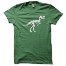 Shirt T-Rex squelette vert pour homme et femme