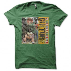 Shirt Culture reggae band vert pour homme et femme