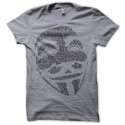 Shirt We Are Anonymous gris pour homme et femme