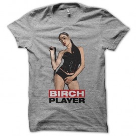 Shirt Sasha Grey Birch Player gris pour homme et femme
