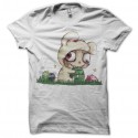 Shirt parodie teemo lol blanc pour homme et femme