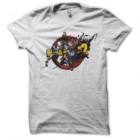 Shirt Borederland2 au complet blanc pour homme et femme