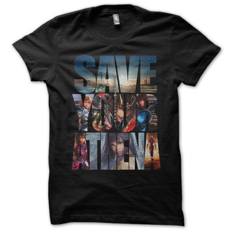 Shirt Save your Athena noir pour homme et femme