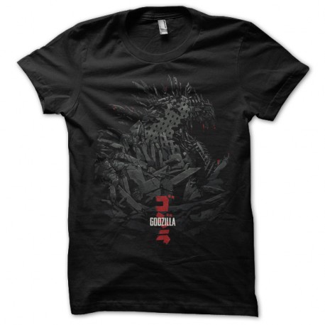 Shirt Godzilla 2014 art work noir pour homme et femme