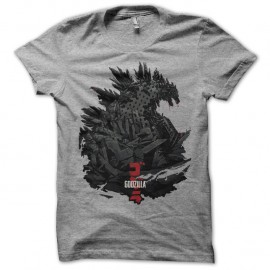 Shirt Godzilla 2014 art work gris pour homme et femme