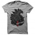 Shirt Godzilla 2014 art work gris pour homme et femme