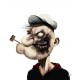 Shirt Popeye Zombie gris pour homme et femme