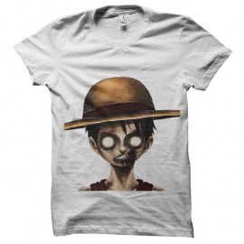 Shirt Lufy Zombie blanc pour homme et femme