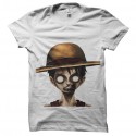 Shirt Lufy Zombie blanc pour homme et femme