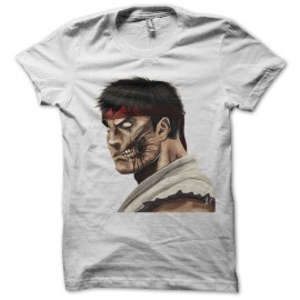 Shirt Ryu Zombie blanc pour homme et femme