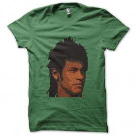 Shirt neymar football vert pour homme et femme