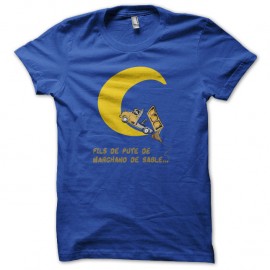 Shirt marchand de sable bleu pour homme et femme