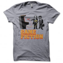 Shirt Game Fiction parodie Pulp Fiction gris pour homme et femme