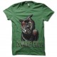 Shirt Zombie cat vert pour homme et femme