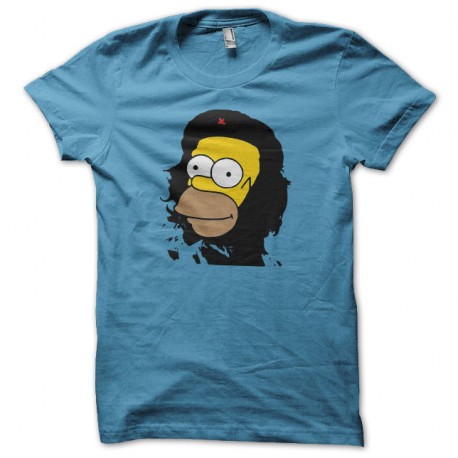 Shirt Homer Guevara turquoise pour homme et femme