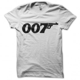 Shirt 007 james bond blanc pour homme et femme