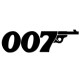 Shirt 007 james bond blanc pour homme et femme