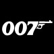 Shirt 007 james bond noir pour homme et femme