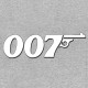 Shirt 007 james bond gris pour homme et femme