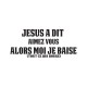 Shirt jesus aime tout le monde blanc pour homme et femme