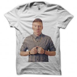 Shirt macklemore blanc pour homme et femme