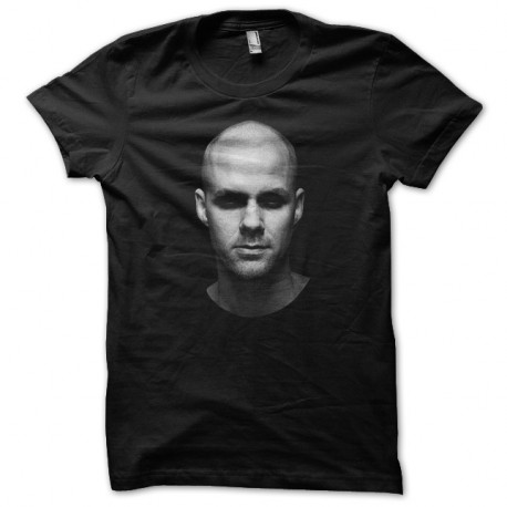 Shirt Adam Beyer portrait en trame noir pour homme et femme