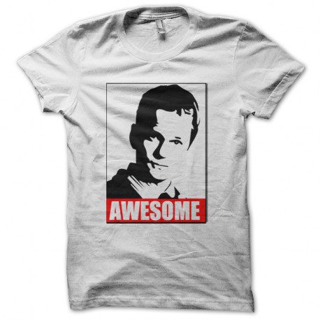 Shirt Awesome Barney Stinson blanc pour homme et femme