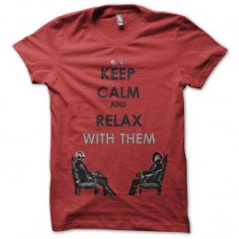 Shirt daft punk keep calm rouge pour homme et femme