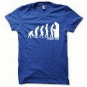 Shirt Evolution Insert coin blanc/bleu royal pour homme et femme