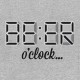 Shirt Beer o'clock gris pour homme et femme