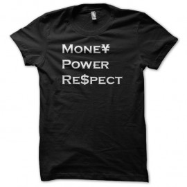 Shirt Money Power Respect noir pour homme et femme