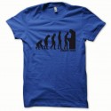 Shirt Evolution Insert coin noir/bleu royal pour homme et femme