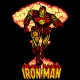 Shirt Iron Man "Atomic" noir pour homme et femme