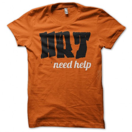 Shirt Art need help orange pour homme et femme