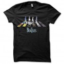 Shirt The Beatles crossing albums noir pour homme et femme