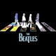 Shirt The Beatles crossing albums noir pour homme et femme