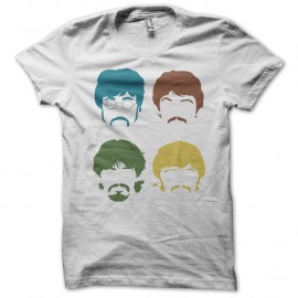 Shirt The Beatles ombres visages blanc pour homme et femme