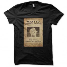 Shirt serge le lama noir pour homme et femme