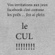 Shirt gris invitations facebook ras le bol pour homme et femme