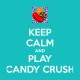 Shirt keep calm candy crush bleu pour homme et femme