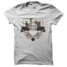 Shirt poulet gangsta de la ferme blanc pour homme et femme
